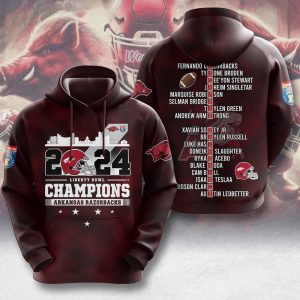 Arkansas Razorbacks Football 3D Apparel - MAITM 9402