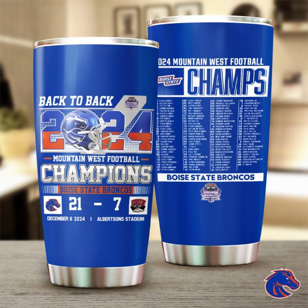 Boise State Broncos Football Tumbler Cup - TANTN 9842