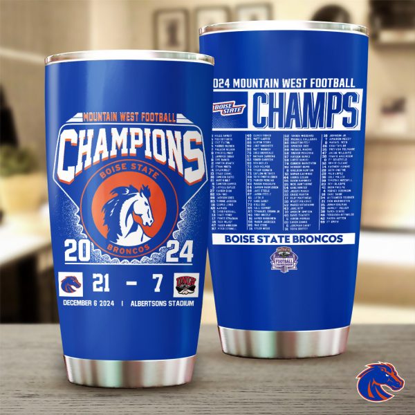 Boise State Broncos Football Tumbler Cup - TANTN 9844