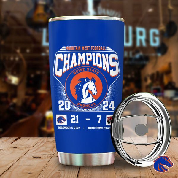 Boise State Broncos Football Tumbler Cup - TANTN 9844