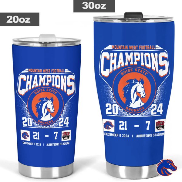 Boise State Broncos Football Tumbler Cup - TANTN 9844