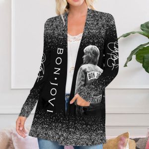 Bon Jovi Women's Patch Pocket Cardigan - HOATT 7326