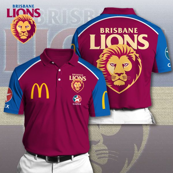 Brisbane Lions 3D Polo Shirt - VANDH 4101