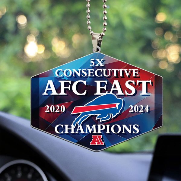 Buffalo Bills Custom Shape 2-sided Acrylic Car Ornament - MAITM 9031