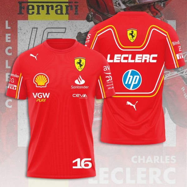 Scuderia Ferrari x Charles Leclerc 3D Apparel – HOATT 7470