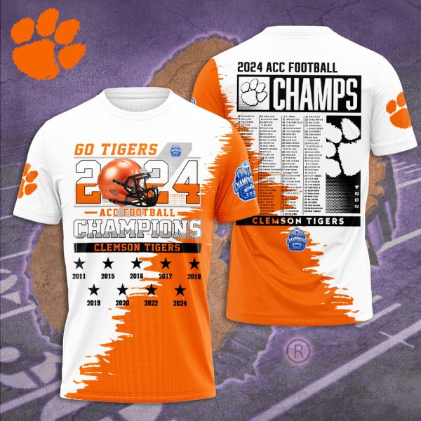 Clemson Tigers Football 3D Apparel – TANTN 9922