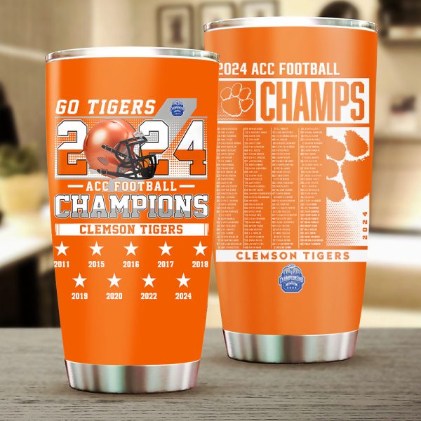 Clemson Tigers Football Tumbler Cup - TANTN 9923