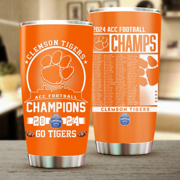 Clemson Tigers Football Tumbler Cup - TANTN 9925