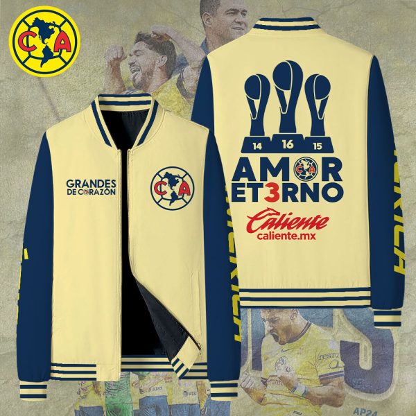 Club América Zip Baseball Jacket with Lining - TANTN 10139