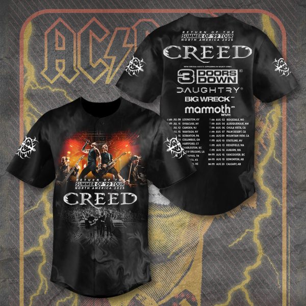 Creed Band Baseball Jersey - TANTN 9993