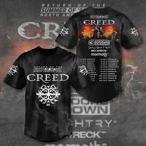 Creed Band Baseball Jersey - TANTN 9995