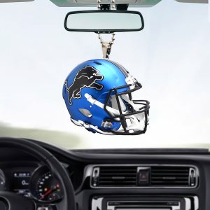 Detroit Lions Custom Shape 2-sided Acrylic Car Ornament - MAITM 9208