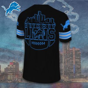 Detroit Lions 3D Football Jersey w. Collar Logo - TANTN 10015