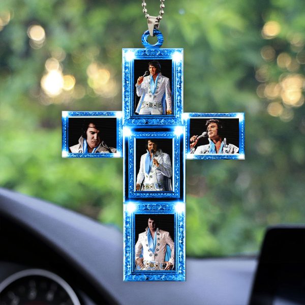 Elvis Presley Custom Shape 2-sided Acrylic Car Ornament - HOATT 7494