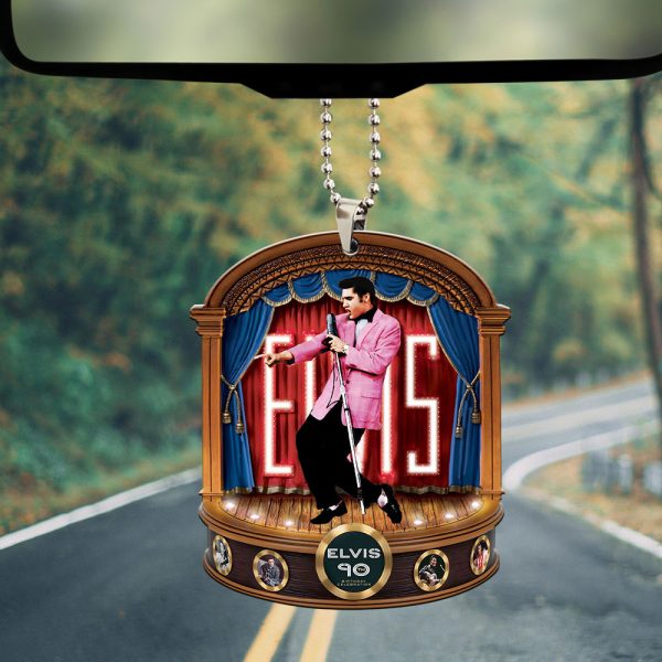 Elvis Presley Custom Shape 2-sided Acrylic Car Ornament - MAITM 9325