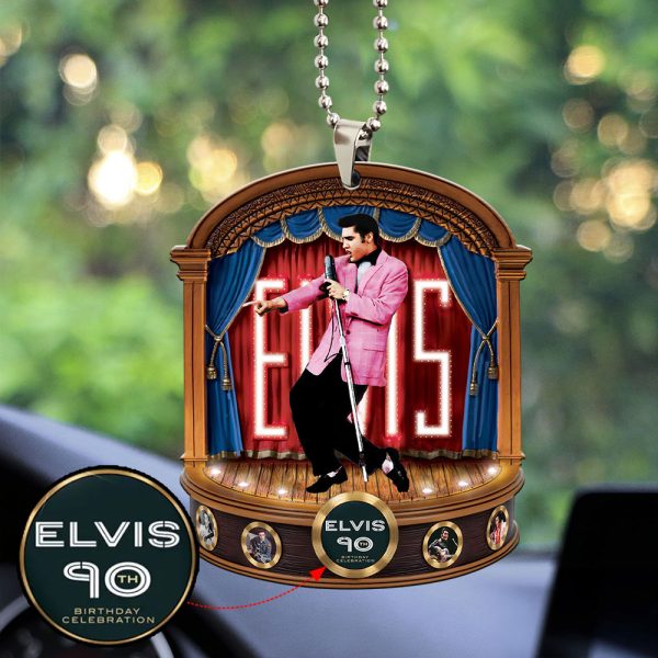 Elvis Presley Custom Shape 2-sided Acrylic Car Ornament - MAITM 9325