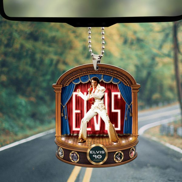 Elvis Presley Custom Shape 2-sided Acrylic Car Ornament - MAITM 9326