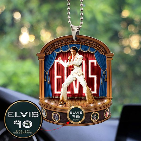 Elvis Presley Custom Shape 2-sided Acrylic Car Ornament - MAITM 9326