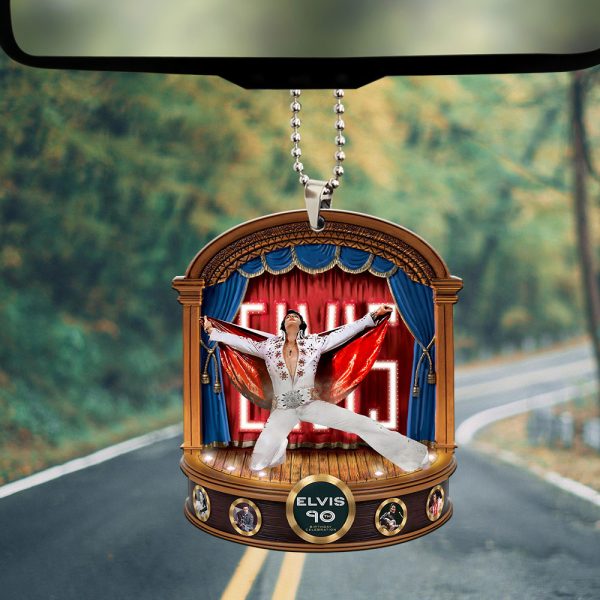 Elvis Presley Custom Shape 2-sided Acrylic Car Ornament - MAITM 9327