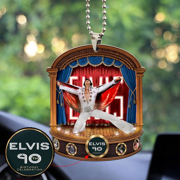 Elvis Presley Custom Shape 2-sided Acrylic Car Ornament - MAITM 9327