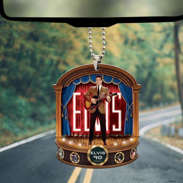 Elvis Presley Custom Shape 2-sided Acrylic Car Ornament - MAITM 9380