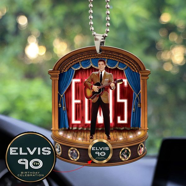 Elvis Presley Custom Shape 2-sided Acrylic Car Ornament - MAITM 9380