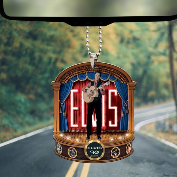 Elvis Presley Custom Shape 2-sided Acrylic Car Ornament - MAITM 9382