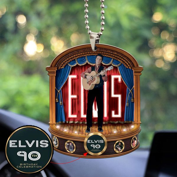 Elvis Presley Custom Shape 2-sided Acrylic Car Ornament - MAITM 9382