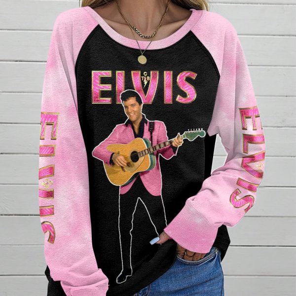 Elvis Presley Round Neck Raglan Sleeve Sweatshirt – MAITM 9219