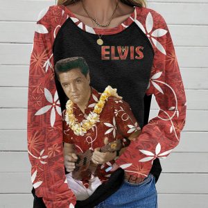 Elvis Presley Round Neck Raglan Sleeve Sweatshirt – MAITM 9279