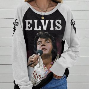 Elvis Presley Round Neck Raglan Sleeve Sweatshirt – MAITM 9151