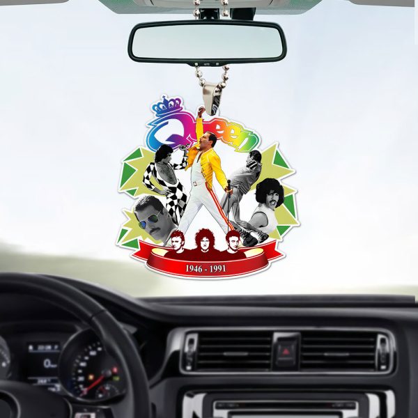 Freddie Mercury Custom Shape Clear 1-sided Car Ornament - MAITM 9372