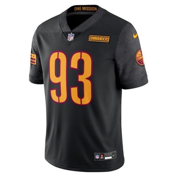 Men's Washington Commanders Jonathan Allen Nike Black Alternate Vapor Untouchable Limited Jersey - GNE DROP108