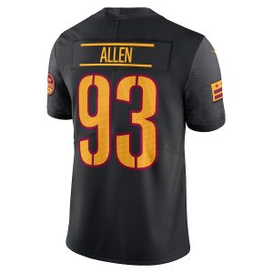 Men's Washington Commanders Jonathan Allen Nike Black Alternate Vapor Untouchable Limited Jersey - GNE DROP108