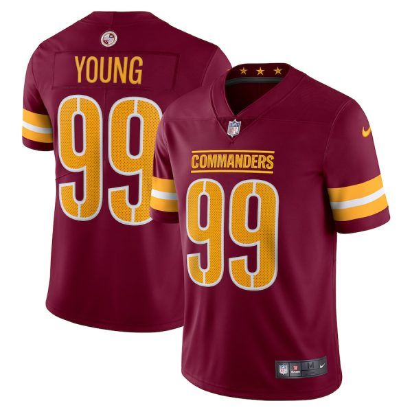 Men's Washington Commanders Chase Young Nike Burgundy Vapor Limited Jersey - GNE DROP109