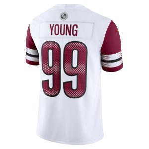 Men's Washington Commanders Chase Young Nike White Vapor Limited Jersey - GNE DROP111