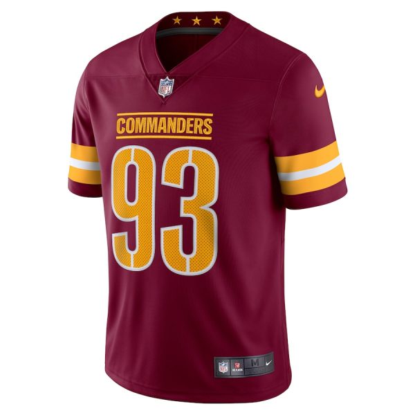 Men's Washington Commanders Jonathan Allen Nike Burgundy Vapor Limited Jersey - GNE DROP113