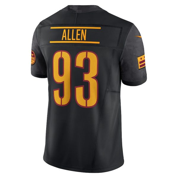 Men's Washington Commanders Jonathan Allen Nike Black Alternate Vapor F.U.S.E. Limited Jersey - GNE DROP115