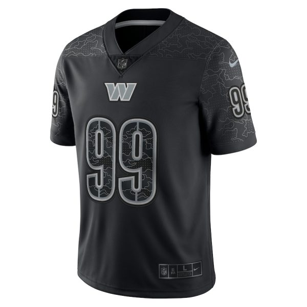 Men's Washington Commanders Chase Young Nike Black RFLCTV Limited Jersey - GNE DROP116