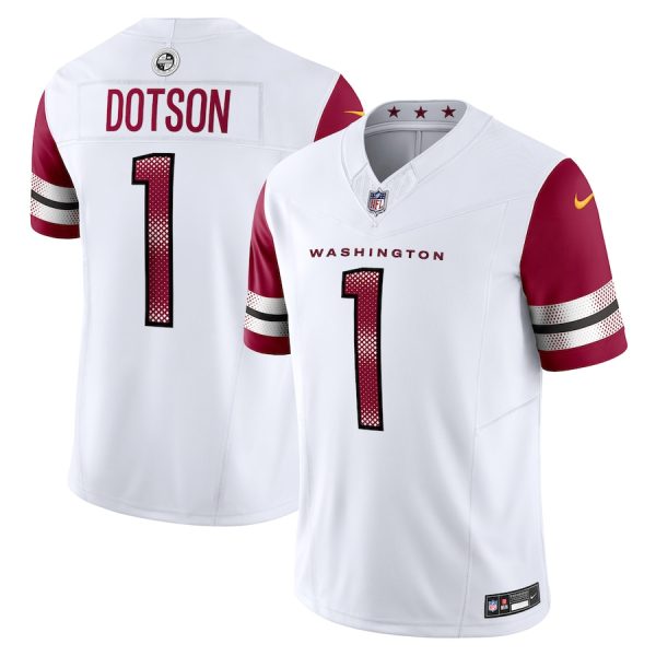 Men's Washington Commanders Jahan Dotson Nike White Vapor F.U.S.E. Limited Jersey - GNE DROP119