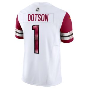 Men's Washington Commanders Jahan Dotson Nike White Vapor F.U.S.E. Limited Jersey - GNE DROP119