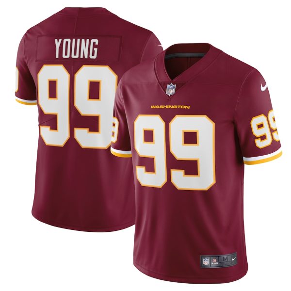 Men's Washington Football Team Chase Young Nike Burgundy Vapor Limited Jersey - GNE DROP120