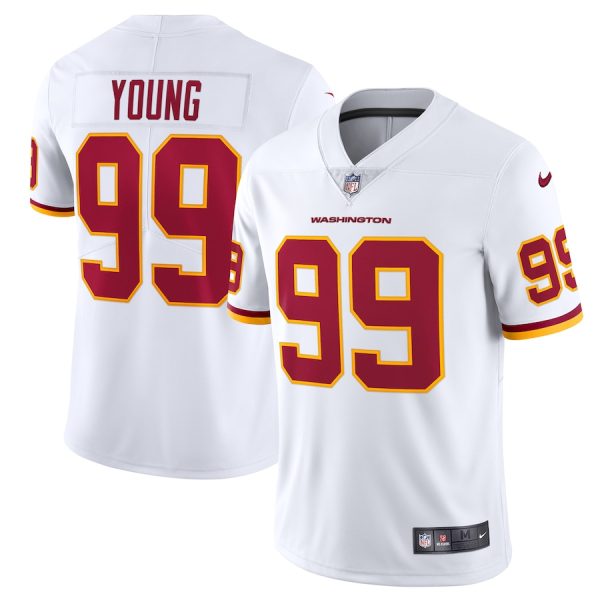 Men's Washington Football Team Chase Young Nike White Vapor Limited Jersey - GNE DROP121