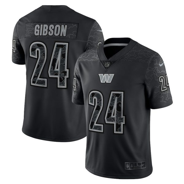 Men's Washington Commanders Antonio Gibson Nike Black RFLCTV Limited Jersey - GNE DROP124