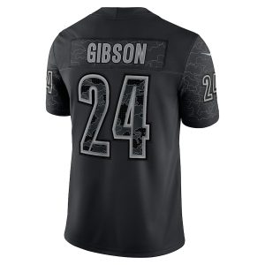 Men's Washington Commanders Antonio Gibson Nike Black RFLCTV Limited Jersey - GNE DROP124