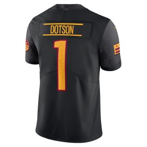 Men's Washington Commanders Jahan Dotson Nike Black Alternate Vapor Untouchable Limited Jersey - GNE DROP126