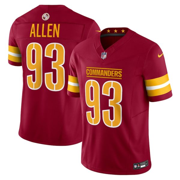 Men's Washington Commanders Jonathan Allen Nike Burgundy Vapor F.U.S.E. Limited Jersey - GNE DROP128