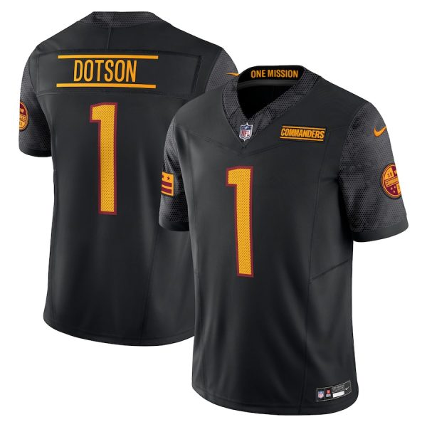 Men's Washington Commanders Jahan Dotson Nike Black Alternate Vapor F.U.S.E. Limited Jersey - GNE DROP131