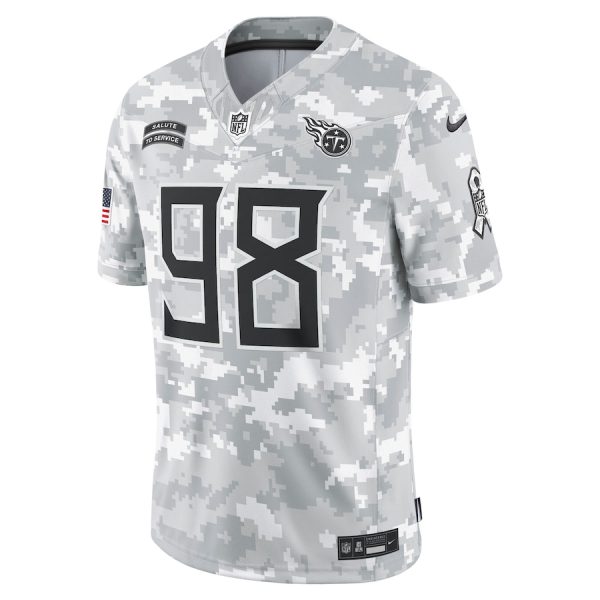 Men's Tennessee Titans Jeffery Simmons Nike Arctic Camo 2024 Salute to Service Limited Jersey - GNE DROP197