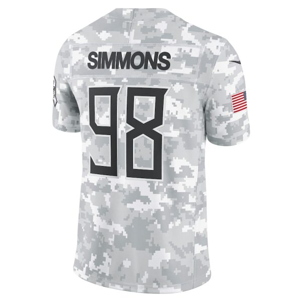 Men's Tennessee Titans Jeffery Simmons Nike Arctic Camo 2024 Salute to Service Limited Jersey - GNE DROP197